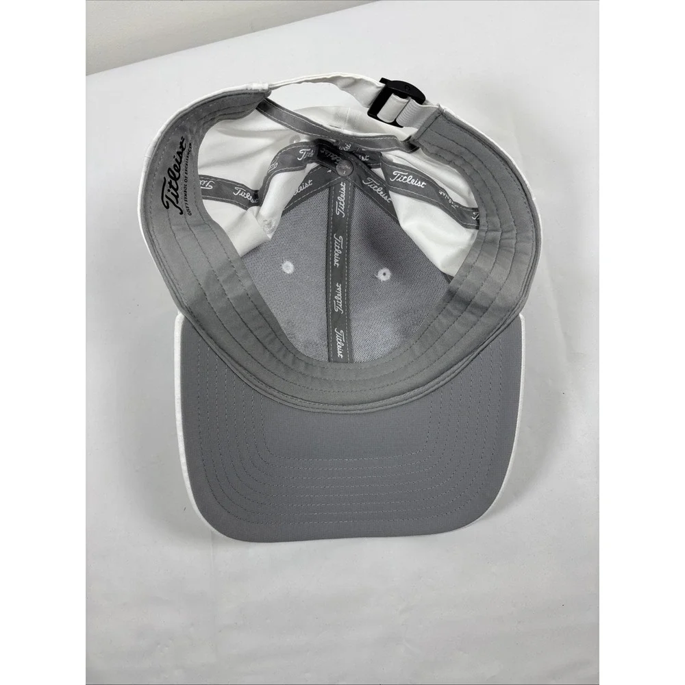 Titleist Golf Hat White Adjustable T‎ Series Embroidered Logo Tour Performance